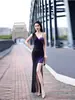 Vestido Sexy de Tirantes Finos con Tela de Malla, Vestido de Noche que Favorece la Figura, Ropa de Trabajo Suave, Vestido Largo de Noche, Falda que Cubre el Vientre