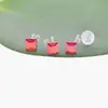 Pendientes Transparente con Agujeros en las Orejas Pendientes con Taladro Pendientes Moda para Mujer Pendientes de Resina Invisibles Pendientes Perno de Oreja Pendientes DIY Joyería