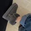 Botas de Nieve Integradas de Piel de Oveja Cross-Border Sanpo, Botas de Montar de Suela Gruesa, Zapatos de Algodón Gruesos de Caña Alta para Mujer, Botas Largas para Mujer