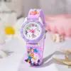 Comércio Exterior Mais Vendido Pulseira de Silicone Relógio Infantil Unicórnio Fofo Menina Relógio de Quartzo Moda Casual Estudante Relógio Desenho Animado