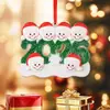 2025 Familia 2026 Familia Transfronterizo Acrílico Plano 2D Decoración Colgante de Navidad Muñeco de Nieve Santa Hecho a Mano DIY