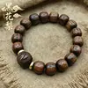 Pulseira de Jacarandá Preto com Contas Estilo Antigo, Contas Preciosas de Jacarandá, Joia Exquisita, Contas de Sândalo, Pulseira de Contas Unissex