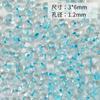 3x 6mm cuentas de arroz cacahuete transparentes con núcleo teñido hechas a mano para pulsera de cuentas sueltas, accesorios para pulseras y collares, materiales de joyería