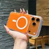 Adecuado para Funda de Teléfono Móvil Iphone17Promax, Funda Magnética de Acrílico Anti-Caída de Color Original, Funda Dura Transparente Apple 17