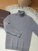 Nuevo suéter de cachemira para hombre de otoño e invierno, jersey de cuello alto, tejido de cachemira grueso, suéter versátil