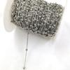 Cadena de cuentas redondas de 3,5 mm de oro de 14 quilates que conserva el color, accesorios de joyería hechos a mano para collar, pulsera, pendientes con borlas.