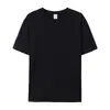 Versión en blanco de camiseta de manga corta de algodón puro de Hebei, unisex, casual, corte holgado, 210g, color liso, diseño liso de verano