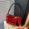 Bolsa de Ombro Único com Design de Nicho Novo 2025, Corrente, Bolsa Feminina da Moda com Lantejoulas Personalizadas, Bolsa Feminina Transversal