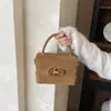 Bolso Cuadrado Popular de Bloques de Color 2026 Otoño/Invierno Nuevo Bolso de Hombro Bolso Cruzado con Textura para Transmisión en Vivo