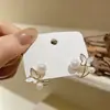 Pendientes únicos de mariposa con perlas para mujer, estilo coreano, minimalistas y geniales, pendientes vintage