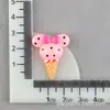 Accesorios de Resina de Helado, Conos de Mickey y Minnie, Materiales para Funda de Teléfono con Pegamento de Crema, Mini Crocs