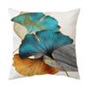 Capa de almofada com estampa de folha de ginkgo simples exclusiva e transfronteiriça Amazon New Pillow Home Fabric Cushion Fronha