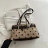 Bolsa de Mão Elegante com Bolinhas Nova Coleção Outono Cross2026 Alta Aparência Grande Capacidade para o Dia a Dia Ombro Único Sob o Braço