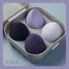 Huevo de Belleza Esponja para Polvos 4 Juegos 8 Gotas de Agua Huevo de Maquillaje sin Polvo Esponja de Maquillaje Huevo Esponja de Cojín de Aire Huevo para Maquillaje