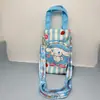 Bolsa para botella de agua de dibujos animados Sanrio, bolso cruzado, bolso de peluche de Kuromi, bolso tipo cubo de Cinnamoroll, bolsa de almacenamiento de mano, bolsa de lona