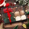 Popular de Amazon 6Cm/12Pzs Bola de Tela Adornos de Decoración de Bola de Navidad Decoración Navideña Venta al por Mayor por Lote