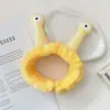 Diadema de Peluche de Caracol con Tentáculos Grandes, Linda Diadema para Lavarse la Cara y Maquillaje, Accesorio para el Cabello 3D