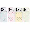 Funda de Teléfono con Lunares y Bloques de Color Femenina Adecuada para Apple 17/16Pro Nicho Anti-Caídas Iphone15/14P Diseño Simple
