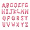 Globos de Papel de Aluminio con Letras Inglesas de 16 Pulgadas, Versión Americana, Caracteres Ingleses Mayúsculos Finos A-Z, Globos Decorativos de Papel de Aluminio al por Mayor