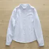 Estilo Artístico y Fresco, Camisa de Oxford de Algodón Puro de Corte Holgado con Rayas Verticales para Viajar al Trabajo, Chaqueta de Manga Larga para Mujer, Estilo Artístico Francés