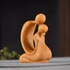 Escultura em Buxo Jane Eyre Recém-casados Dão a Casais Decorações para Casa Carro Sala de Estar Peças de Mão Enfeites Criativos Artesanato