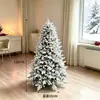 Árbol de Navidad con Flocado Mixto y Luces, Árbol Artificial Encriptado de PE, Árbol de Decoración Automática de PVC, Árbol de Navidad en Stock