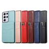 Para Samsung A72/A52 funda trasera para tarjetas A13/A53 funda protectora Note20 soporte de apertura superior e inferior funda de cuero para teléfono móvil
