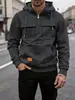2026 Europa Transfronteriza Otoño Invierno Pesado de Moda Sudadera con Capucha de Manga Larga para Hombre Color Sólido Holgada Deportiva Casual