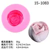 Molde de Silicone para Velas DIY e Aromaterapia em Formato de Tulipa e Rosa Realistas 3D