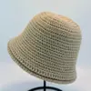 Novo Chapéu Bucket de Tricô Liso para Outono e Inverno para Mulheres, Nova Circunferência de Cabeça Grande, Quente e Afina o Rosto, Chapéu de Pescador de Lã à Prova de Frio para Exterior