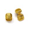 Brincos Femininos de Aço Titânio com Design Simples e Listras Quadradas, Estilo Europeu e Americano Novo, Personalizados, Folheados a Ouro 18k, Versáteis