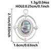 Colgante de Concha de Abulón de Acero Inoxidable 304, Encanto de Concha Blanca Nube Estilo Minimalista, Accesorios de Joyería DIY de Lujo Ligero de Nicho en Stock