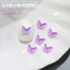 Celebridade online garota bonita mocha borboleta joias para unhas atacado cor de doce macaron diamante plano diy decoração de unhas