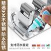Gancho para trapeador sin perforaciones, gancho para baño, estante para escobas de baño, gancho adhesivo fuerte de acero inoxidable, clip de almacenamiento para colgar en la pared