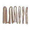 Cuerda de cáñamo plana ancha DIY de varios tamaños, trenza decorativa hecha a mano, cinta de cáñamo, manualidades, material para zapatos atados, venta al por mayor