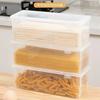 Caja de Almacenamiento para Fideos al por Mayor Estilo Japonés Caja para Fideos de Cocina Conservación Fresca Sellada Enlatada Rectangular para el Hogar Caja para Fideos con Tapa