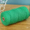 Cuerda de Algodón de Color de 3 mm para Manualidades Trenzado Hecho a Mano Hilo de Algodón Grueso Fino Suave Cuerda para Tapicería 10m/50m/100m No