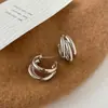 Colección de Pendientes de Estilo Metálico Europeo y Americano de Lujo Ligero Minimalista Transfronterizo Versátiles para el Trabajo Diario de Nicho