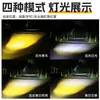 Luz Auxiliar de Para-choque LED para Triciclo, Lente de Luz de Iluminação Externa para Veículo Elétrico, Holofote Laser de Gato de Rosto Grande para Motocicleta
