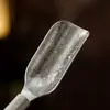 Cuchara para té flor de hielo de titanio puro, ligera y de alta gama, una cuchara premium diseñada específicamente para el té, utilizada para recoger hojas de té y preparar té, un utensilio de té para el arte de la ceremonia del té