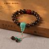 Pulsera de círculo único con punta de Guangjin Fulu Pi Xiu de fuente financiera de Dou Zhu Guo Feng de Kalimantan con placa de juego Wen de alta densidad y alto petróleo