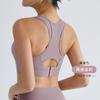 Ropa interior deportiva personalizada de alta resistencia para mujer, accesorio a prueba de golpes, sujetador deportivo de leche, chaleco deportivo para correr y entrenar.