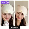 Jingqi [Algodón Nube] Gorro de Maternidad Verano Estilo Delgado Cortavientos Protector de Frente Diadema Algodón Puro Gorro Postparto Circunferencia de Cabeza Grande Gorro Postparto
