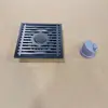 Ralo de Chão Cinza Galvanizado, Aço Inoxidável à Prova de Odores, Grande Vazão para Banheiro, Banheiro, Box de Banho, Ralo de Máquina de Lavar, À Prova de Insetos e Odores