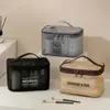 Bolsa de aseo de malla de nailon de gran capacidad, organizador de viaje, bolsa de cosméticos portátil, bolso multifuncional