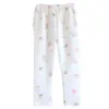 Pantalones de maternidad de algodón de aire para otoño e invierno, talla grande, pantalones de dormir de capas ajustables que no aprietan la barriga, pantalones para estar en casa para mujeres embarazadas