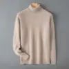 Baicai Rong Nuevo Suéter de Cuello Alto para Hombre Otoño/Invierno Suéter Grueso de Lana Manga Larga Holgado Talla Grande Prenda Base de Punto
