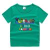 2023 nueva ropa infantil, camiseta de manga corta de verano para niños, camisa de algodón para niños y niñas, camiseta de media manga para bebés, top para niños