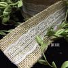 Fábrica de venda de 5 cm de renda branca pura rolo de linho de renda artesanal DIY fita de linho tira de linho