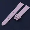 Correa de cuero de vaca de doble cara de primera capa sin hebilla, patrón de bambú multicolor, accesorios para reloj, correa suave para la mano de 8-20 mm en stock pelo